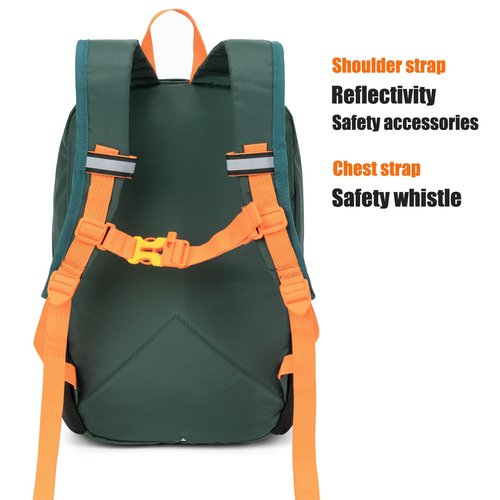 IVYGREEN Little Kids Hiking Backpack, Travel Backpack for Boys or Girls, Ideal for a Day Outdoor Adventures (Armygreen, Toddler - Small)