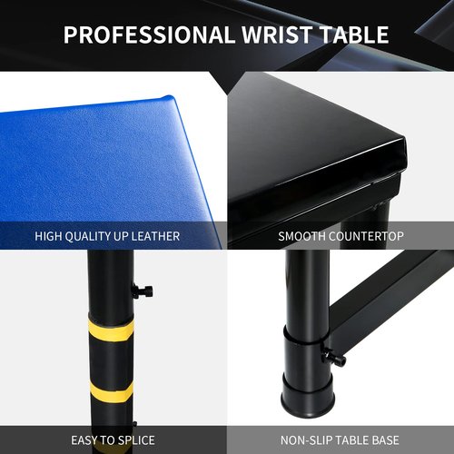 INNOLIFE Arm Fighting Competition Table，Professional Arm Wrestling Table, Standard Duo Training, Blue Red