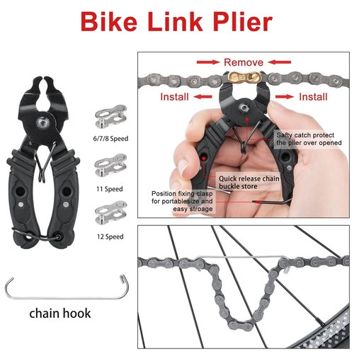 Bicycle Repair Tool Kit with Bike Pump & Saddle Bag - Bike Tool Kits for Repair and Maintenance at Home or on the Road - Bike Tire Repair Kit
