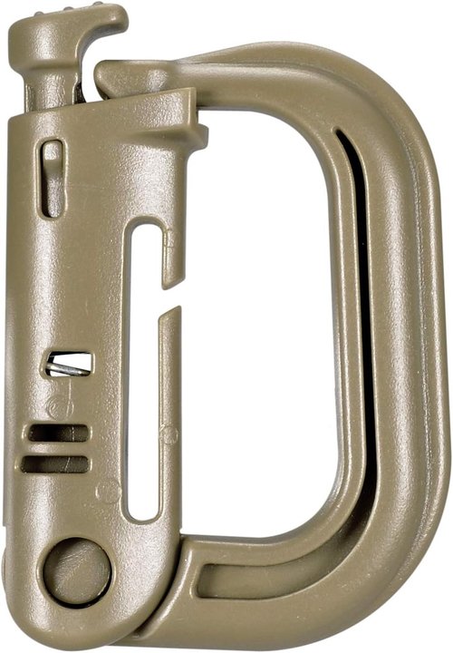 BOOSTEADY 10 Pack Multipurpose D-Ring Grimlock Locking for Molle Webbing with Zippered Pouch