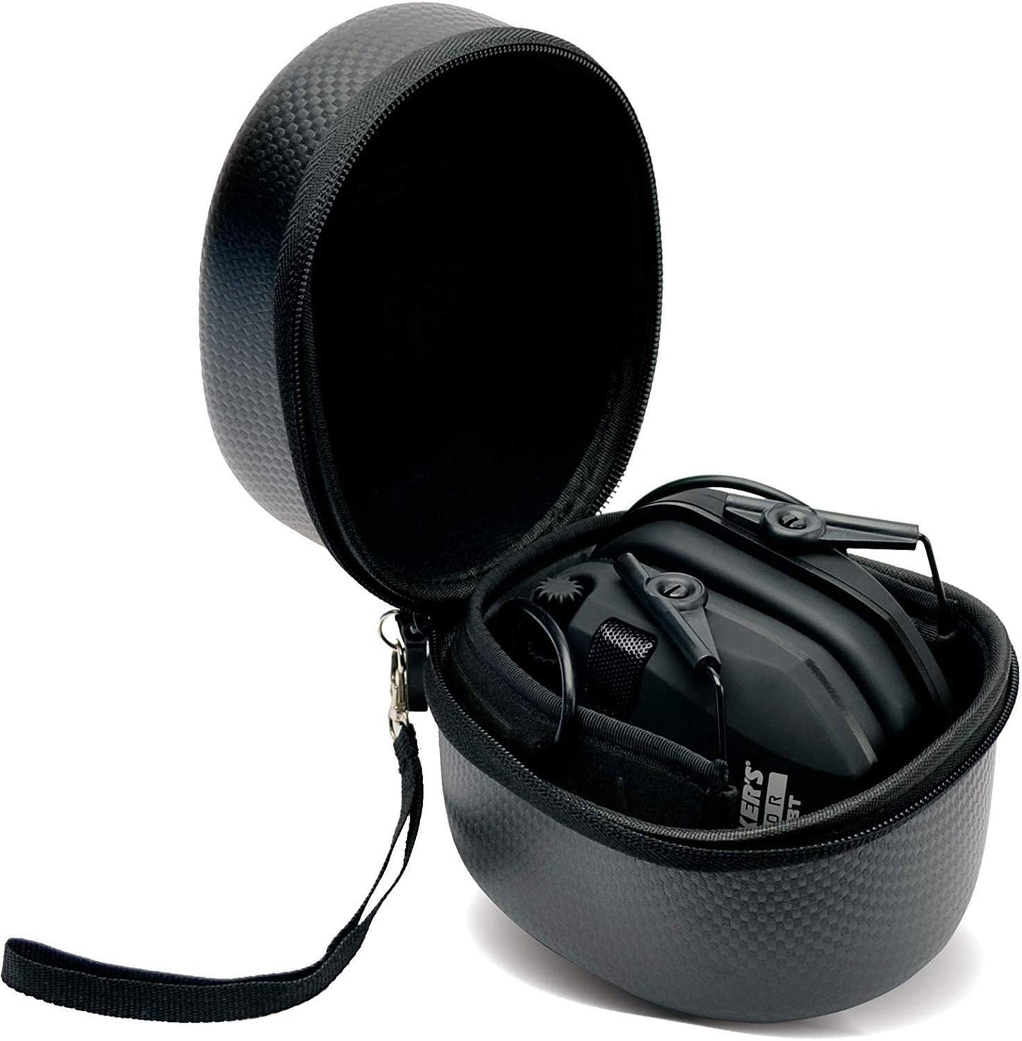 Walker's Razor Slim Electronic Bluetooth NRR 23 dB Hearing Protection Earmuffs for Outdoor/Indoor Shooting Range with Shockproof Carrying Case, Black