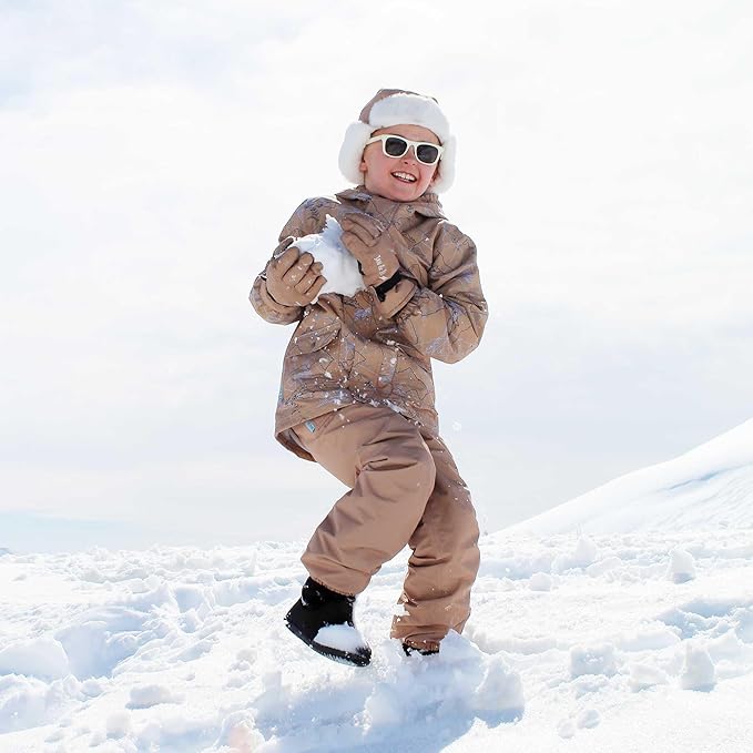 JAN & JUL Waterproof Fleece Lined Snow and Rain Pants for Toddlers and Kids