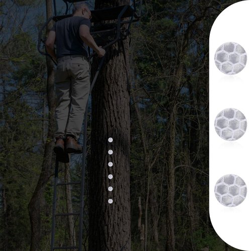 XIHIRCD 100pcs Reflective Tacks for Trail Marking, Box Package Reflective Trail Tacks Thumb Tacks Glow in The Dark Tacks Tree Markers for Hunting Camping Hiking Survival Outdoors(Silver)