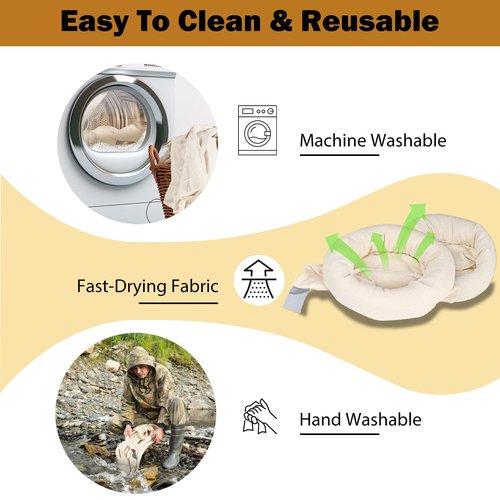 Qiullen 5-Pack Cotton Game Bags for Hunting - Breathable Meat Storage Bags for Elk, Deer, Caribou & Moose | Reusable, Washable with Reflective Strips & Ropes |4x48 + 1x28