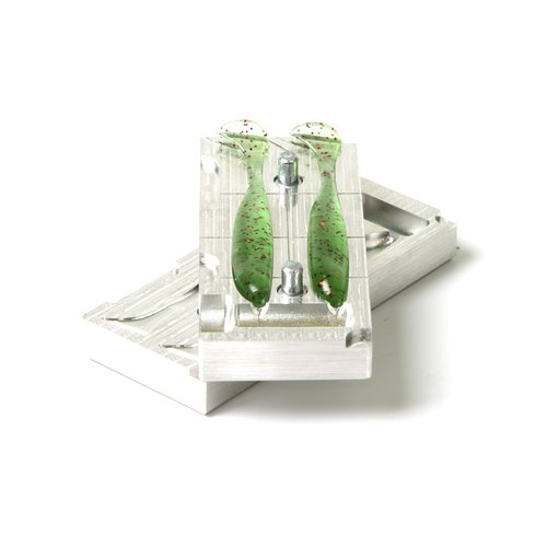 Soft Plastic Lure Making Injection Molds - Easy Shiner 3'' Two Cavity Aluminium