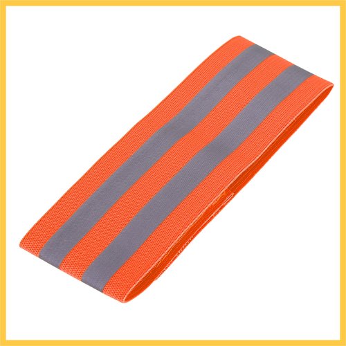 REPAIROCK 8pcs Reflective Bands for Arm Reflective Armbands High Visibility Night Cycling Riding Reflector Tape Straps Bracelet Orange Auto Replacement Parts