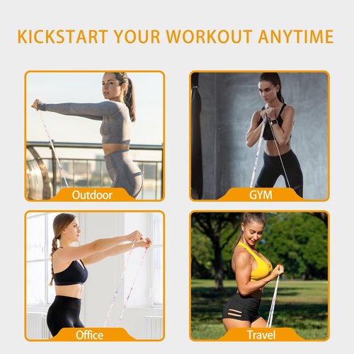 Resistance Band, Eexercise Band, Pull Up Assist Band - Workout Band, Long Resistance Band for Working Out, Fitness, Training, Physical Therapy for Men Women