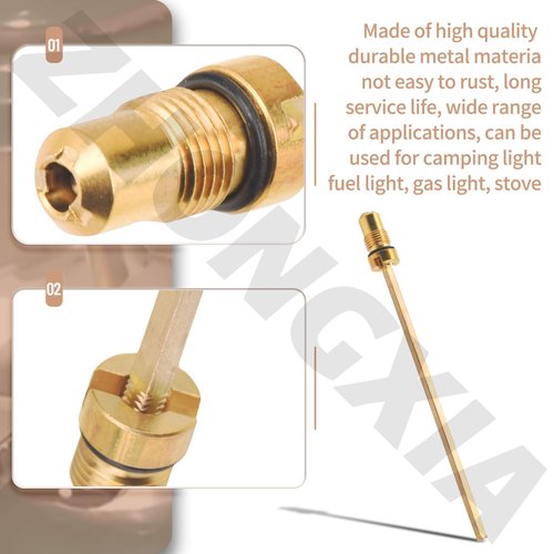 ZHONGXIA 200-6381 2006381 Check Valve and Air Stem Assembly Compatible with Co-Leman for Fuel Lantern 13G499 413H499 3000000788 3000000791 286-700 Gas Lantern, Camping Light, Stove