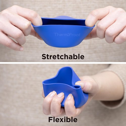 ThermoProof Anti-Slip Protective Silicone Boot for 2.8” to 3” Water Bottles & Tumblers – Flexible, Stretchable, Non-Toxic, Dishwasher-Safe, and Fits Other Brands’ Bottles (White, 3")