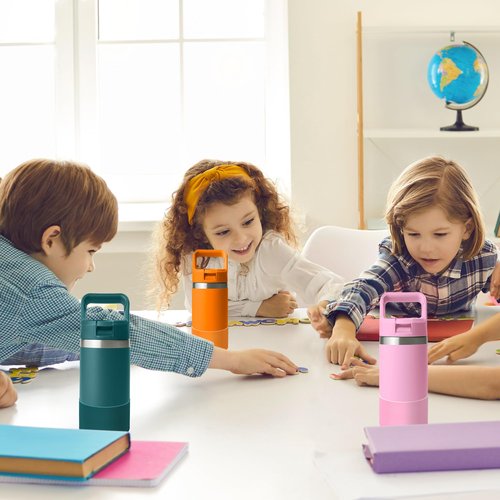 Mokoart Silicone Boot Compatible with YETI Kids Water Bottle 12 oz and Rambler 18 oz Bottle, Anti-Slip Sleeve Bottom Protector Accessories for YETI Rambler 12/18oz (Navy)