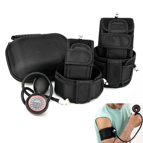 BFR Blood Flow Restriction Bands Workout, Physical Therapy Muscle Building Without Weightlifting Fitness Body Building Occlusion Training Pump (2 Arm Bands+ 2 Leg Bands), Black