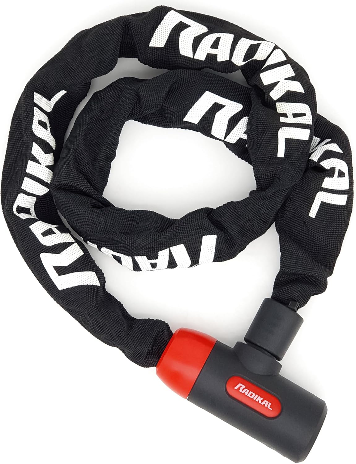 RADIKAL RKX170 Premium Bike Chain Lock, Hardened Steel ø8mm/0.31in Links with High Security Key Lock, More Extensive, Scratch-Resistant, Anti Theft for Bicycle, Scooter, Ebike, Gates, 170cm/5.5ft Long