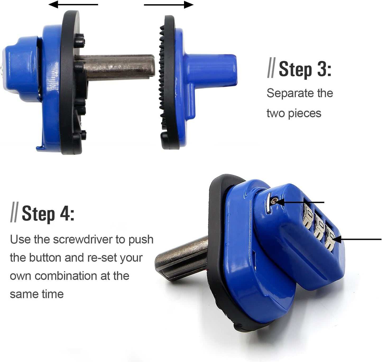 RioRand Trigger Lock 3 Digit Combination Gun Lock Gun Trigger Lock Accessories Blue