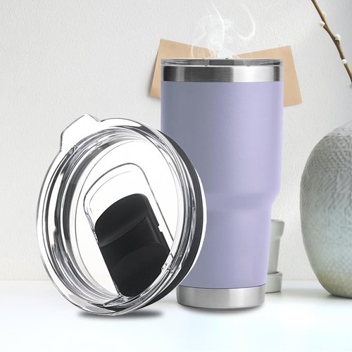30 oz Tumbler Lid, 2 Pack Replacement Lids Fit for YETI umbler Lid, 14 oz Mug and 35 oz Straw Mug, Spill Proof Cup Lids Covers with Magnetic Slider Switch