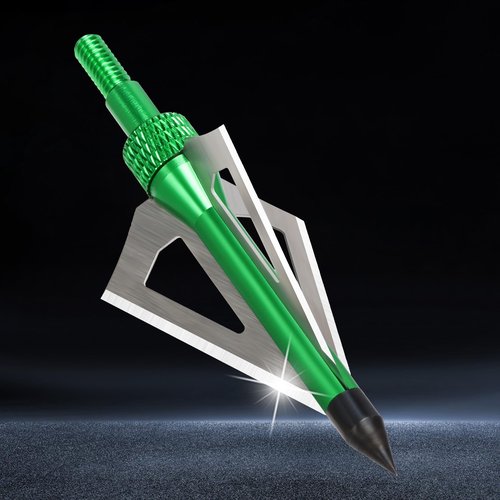 NorthSpoor 14-pcs 30-Inch Carbon Arrows,with 100-Grain Hunting Broadhead, Arrow with Removable Tips Shaft Spine 500 for Both Compound Bow and Recurve Bows
