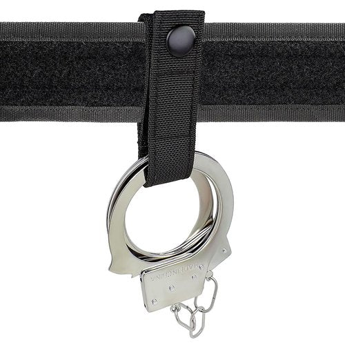 Handcuff Strap w, Handcuff Holder for Duty Belt, Handcuff Strap Holder, with Snap Closure, Handcuff Belt Keeper, Handcuff Belt Clip, Handcuff Belt Hook, Cuffs Carrier for 1.75/2/ 2.25 Inch Duty Belt
