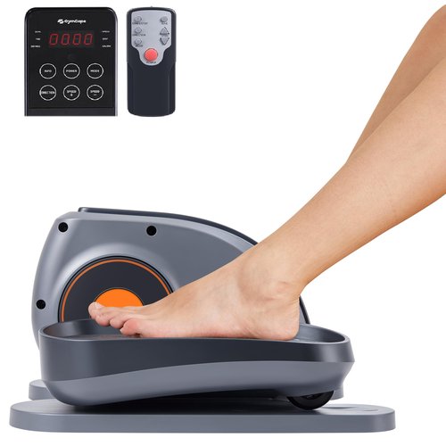 Under Desk Elliptical Machine, Seated Elliptical Leg Exerciser As Seen on TV, Portable Electric Pedal Exerciser for Seniors While Sitting with Remote Control, 10 Adjustable Speeds