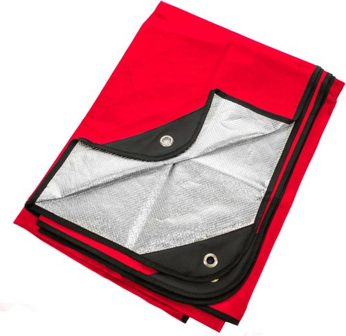 Arcturus Insulated Tarp | Reusable Heavy Duty Thermal Survival Blanket – 60 x 82 inches, Reflects 90% Body Heat, Waterproof, Windproof, 3-Layer Design, Reinforced Grommets, Olive Green