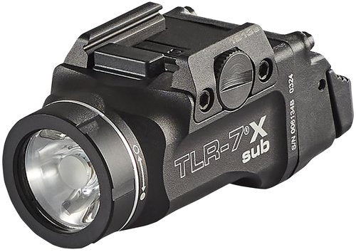 Streamlight 69407 TLR-7 X sub 500-Lumen 5000-Candela Weapon Light Designed Exclusively and Solely for 1913 Short, Includes Mounting Kit, Key, and Multi-Tool, Black