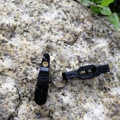 Keproving 10pcs Fishing Line Clips with O Shaped Rings Snap Weight Release Clip for Offshore Fishing Planer Board Kite Heavy Tension Snap Release Clip Downriggers Outrigger Release Clips (Black)