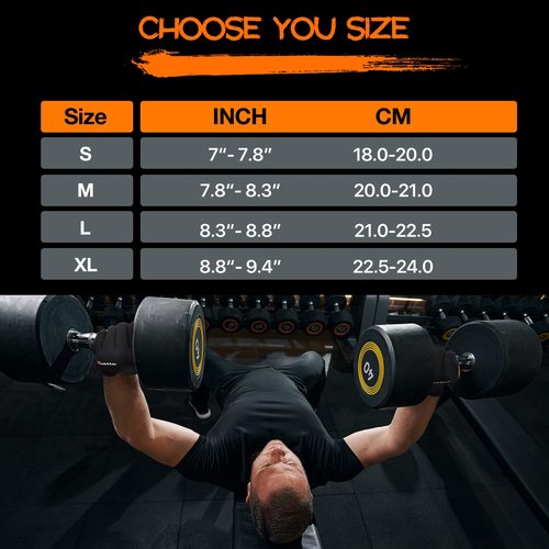SueStar Workout Gloves, Heavy Duty Cowhide Padded Weight Lifting Gloves with Wrist Support, Full Palm Protection & Silicone Grips Gym Gloves for Weightlifting, Deadlifts, Exercise (Medium), Black