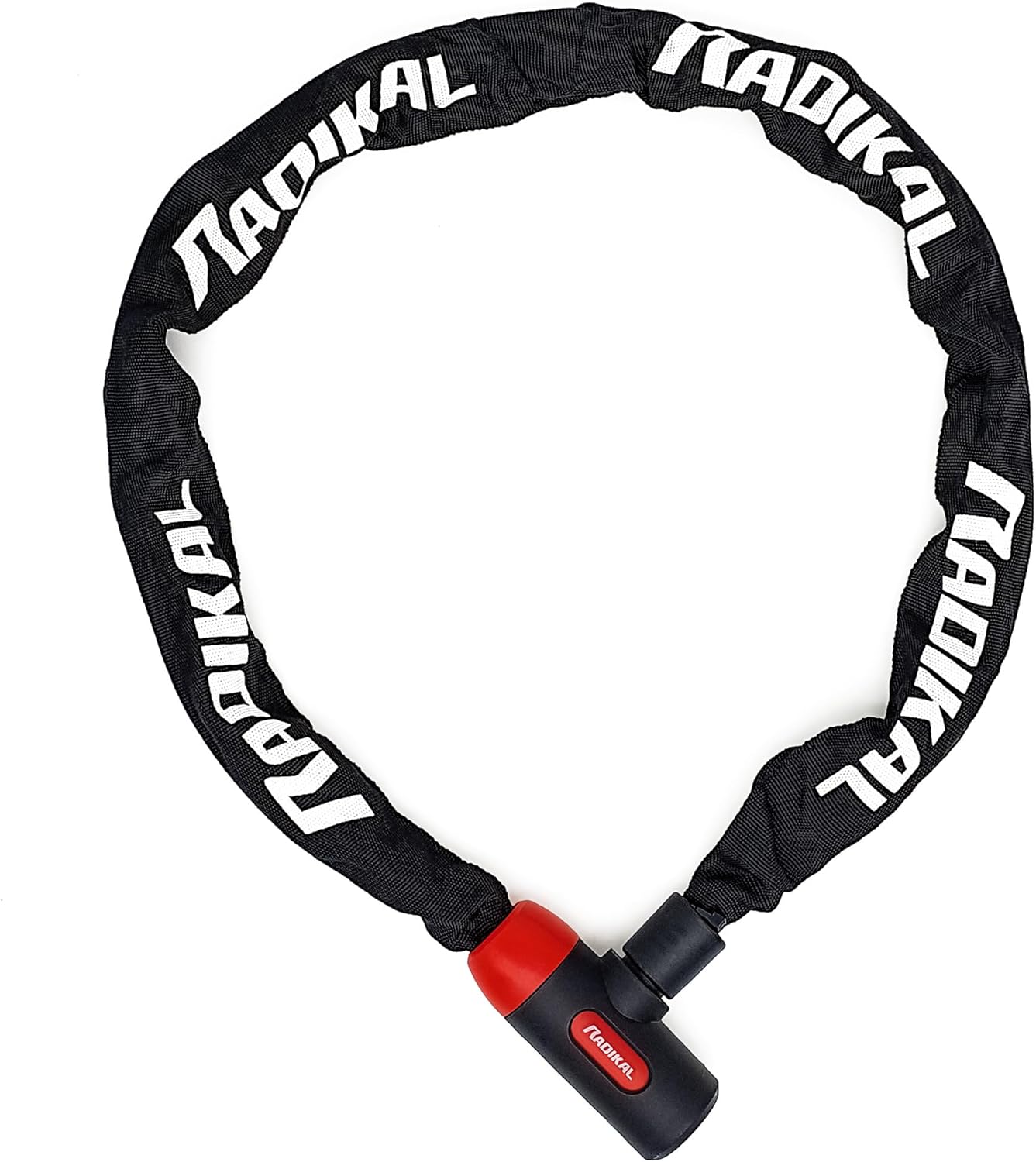 RADIKAL RKX170 Premium Bike Chain Lock, Hardened Steel ø8mm/0.31in Links with High Security Key Lock, More Extensive, Scratch-Resistant, Anti Theft for Bicycle, Scooter, Ebike, Gates, 170cm/5.5ft Long