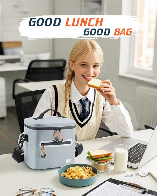 Soft-Sided Cooler Bag, 7/16/30 Can Portable Ice Chest Box, Waterproof, Leak-Proof, Insulated Cooler for Lunch, Beach, Drink, Beverage, Travel, Camping, Picnic