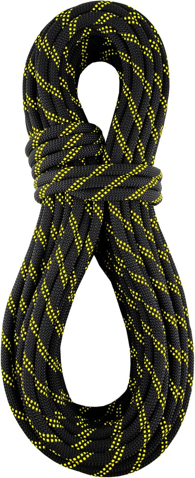 Static Climbing Rope 11mm UIAA Static Line Rappelling Rope 45M (150ft) Nylon Kern Mantle Rope for Escape Rope Rock Climbing, Mountain Tree Climbing, Hauling, Rescue