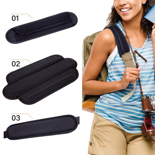 UOZL Universal Shoulder Pad for Bags Non-Slip Thick Enhance The Comfort and Stability of Shoulder Bags, Messenger Bags, Backpacks and Belts - Perfect for Outdoor Sports Enthusiasts(Black)