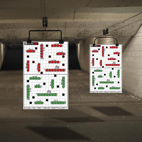Atflbox 17X25 Inch Battle Target, Highly Visible and Bright Game Targets, Rifle Boats Paper Shooting Targets for Shooting Range or Outdoor Shooting Practice (25 Pack)