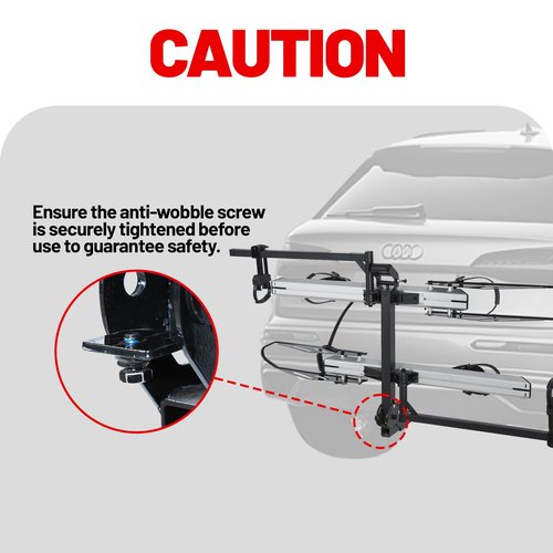 Young Electric 200 lbs. Hitch Mount Bike Rack, fits Cars, SUVs, RVs, Trailers with 2 Inch Receiver