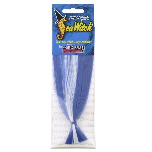 C&H Lures, Sea Witch Lure, Blue/White Skirt, 1/8 oz