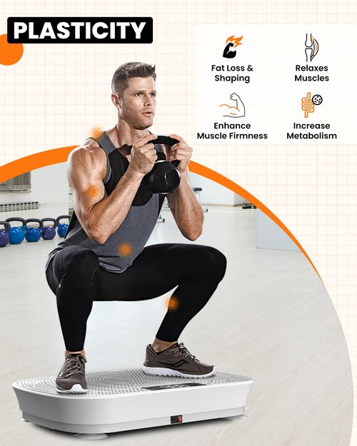 AXEFIT Vibration Plate Exercise Machine - Bluetooth Music & 400LBS Capacity Vibration Plate for Lymphatic Drainage & Weight Loss with 99 Speed Levels, Whole Body Vibration Plate for Home Fitness