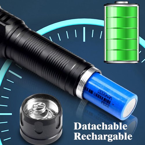 I0DO Rechargeable Blood Tracking Light for Night Hunting 2000 Lumens Blood Trail Tracking Flashlight Gifts for Hunter (Blood Finder Light)
