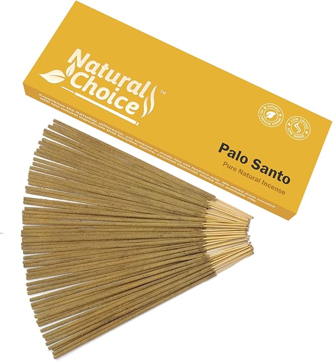 Sticks 100 Grams, Low Smoke Traditional Incense Sticks Made from Scratch, Never Dipped (PALO Santo, Single Pack)
