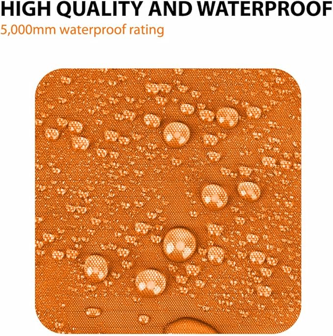 Gold Armour Rainfly Tarp Hammock, Premium 14.7ft/12ft/10ft/8ft Rain Fly Cover, Waterproof Ultralight Camping Shelter Canopy, Survival Equipment Gear Camping Tent Accessories (Orange 10ft x 8ft)