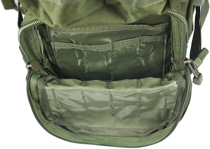Mil-Tec Unisex Assault Pack - Rugged Durable Lightweight Ergonomic Versatile Tactical Outdoor Camping Hiking Backpack with Adjustable Padded Shoulder Straps & MOLLE Loops, Olive Drab, 20L