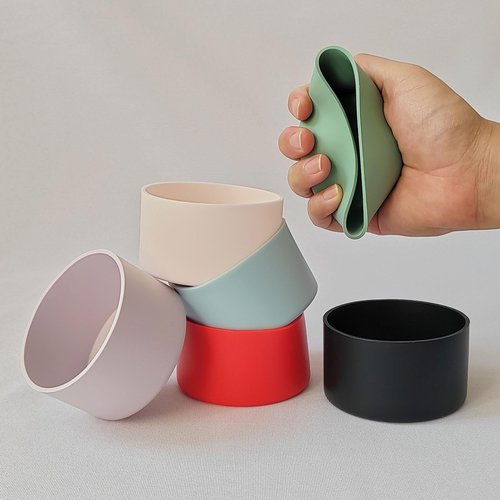 IOXXL 6Pcs Silicone Cup Boots for Water Bottle Fits Stanley/Hydro Flask/Simple Modern/Yeti/Owala, 2.8-3.1in Width Bottom Protector Cover Sleeve (6 Colors)
