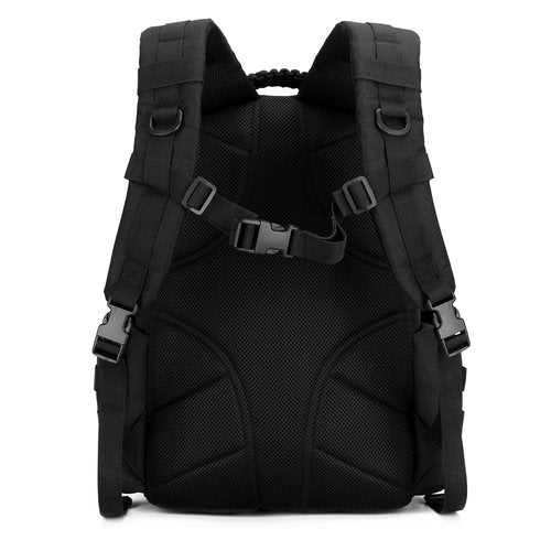 W WINTMING 30L Military Tactical Backpack for Men 3 day Assault Pack Molle Daypack Army Hiking Rucksack (Black)