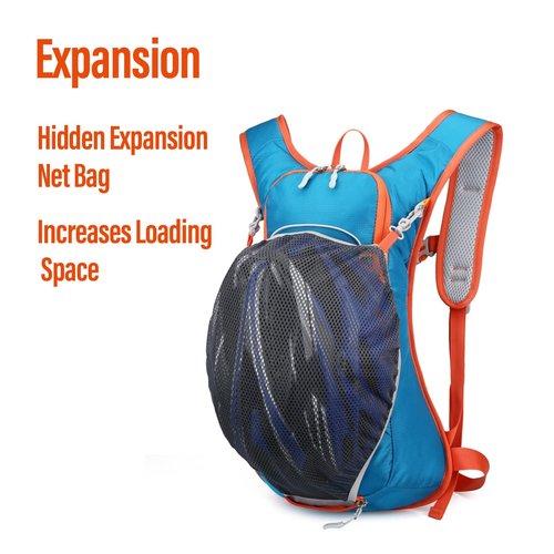 TFO Hydration Backpack 12L with Water Bladder 2L Hiking Water Backpack Women Men Hydration Pack Insulated Lightweight Day Hydropack with Storage for Hiking, Biking, Running (Green)