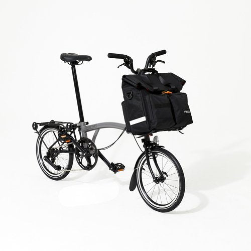 Vincita Voyage Atlas Bag for Brompton Folding Bicycle - With Removable Front Carrier Frame For Brompton Folding Bicycle, Rain Cover And Should Straps - Brompton Bike Accessories For Rider