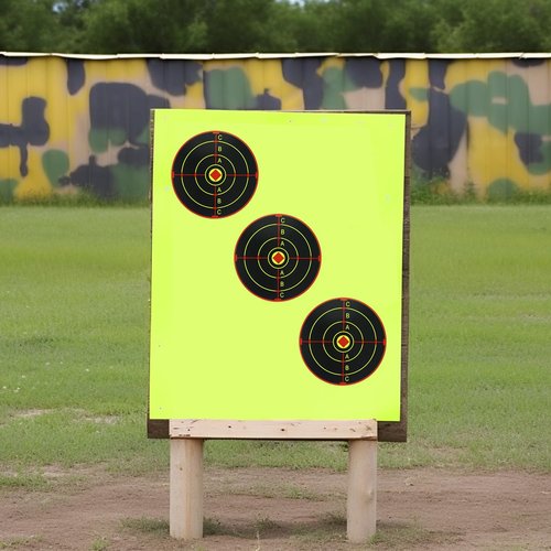 Splatter Targets for Shooting, 4-inch Self Adhesive Shooting Targets Stickers, 200/roll, Highly Visible Instant Feedback Fluorescent Yellow Impact for BB Gun, Pellet Gun, Airsoft