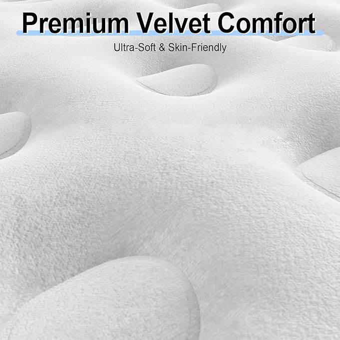 Queen Air Mattress with Built-in Pump | 3-Min Fast Inflation & 600lbs Support | 18" Dutch Velvet Top for Camping, Guest Bed | Portable Inflatable Mattress (Green