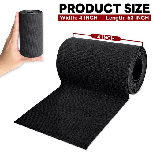 Tikfoam Heavy Duty Fabric Repair Tape for Awning, Tent, Canvas, Sail, Car and Boat Cover, Waterproof Patch for Tear or Hole, Black