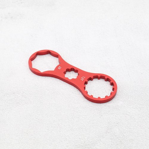 LT Easiyl 4Pcs Bicycle Front Fork Repair Tool Double Head Front Fork Cap Wrenchs Suitable for XCR/XCM/XCT/RST Mountain Bikes/Road Bikes Front Cap, Red