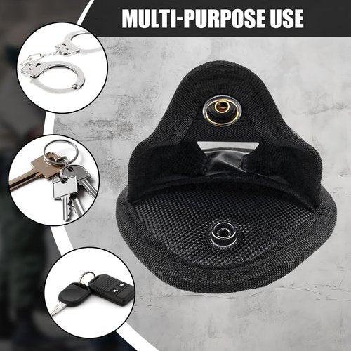 Handcuff Holder Case Open Top Handcuff Holder Holster Law Enforcement Military Standard Handcuff Pouch for Duty Belt Loop Police with Trusted Gear Handcuff Holster Black Handcuff Case