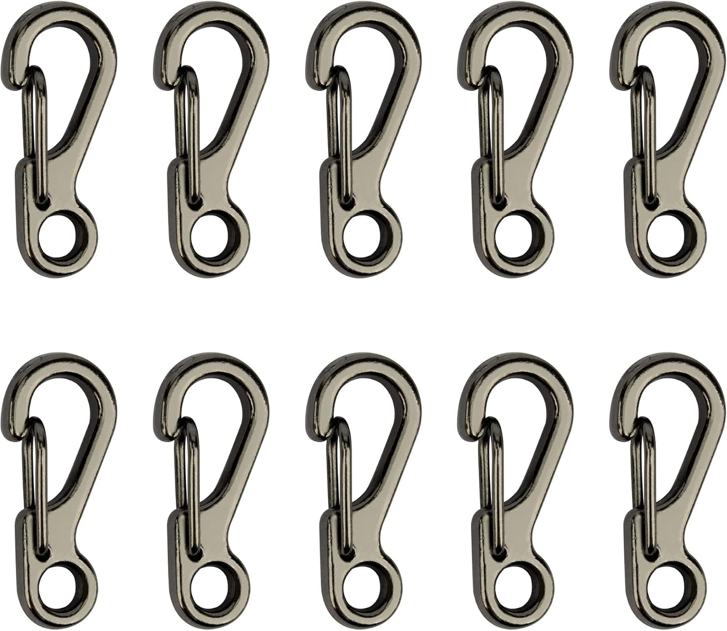 SWATOM Small Mini Carabiner Clip Tiny Spring Snap Hook Keychains Micro Carabiners for Paracord EDC Alloy Key Rings Outdoor Hiking Fishing Camping Backpack Accessories