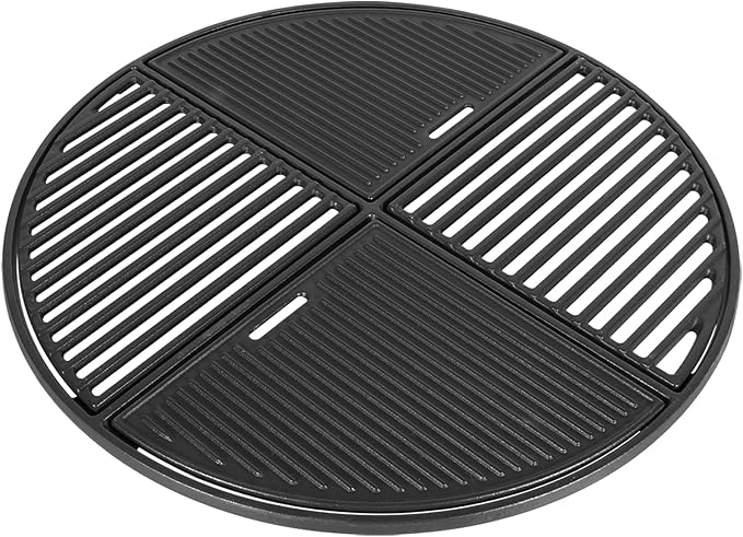 Cast Iron Round Grill Grate for Weber Kettle Accessories 8837, for Weber 22.5" Charcoal Kettle Grills, 22 Inch Master Touch Grill, for Weber Premium Performer Grill, Charbroil Ceramic Grill & Fire Pit