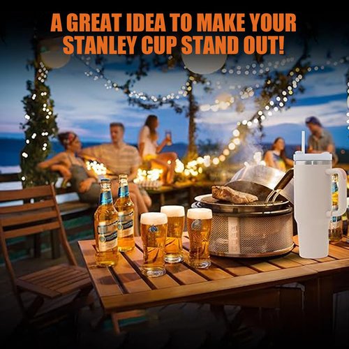 PAZLOG 2PCS Letter Charm Accessories For Stanley Cup, Gold & Rose Gold A-Z Initial Chain Water Bottle Name Id Charms for Stanley 30&40 oz, Tumbler,Yeti, Simple Modern Cups Handle (M, Rose gold & Gold)