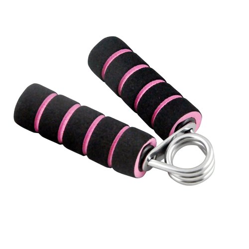 Pro Impact Hand Grip Wrist Strengthener/Grip Strength Trainer for Home Workout/Finger Exercise/Forearm Stretcher/Stress Relief- Adjustable Resistance, Heavy Duty, Non-Slip (2 Pieces) (Pink)